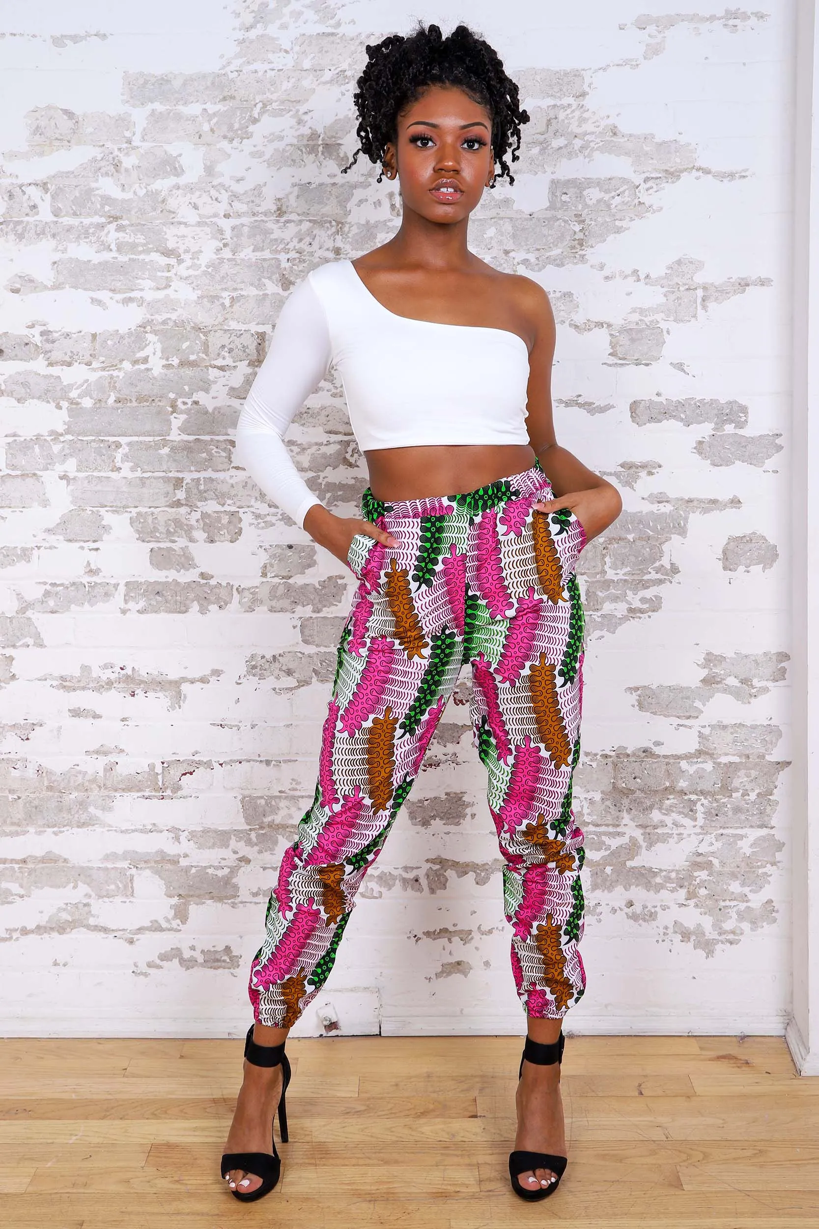 AFESAH AFRICAN PRINT WOMEN'S CARGO PANT