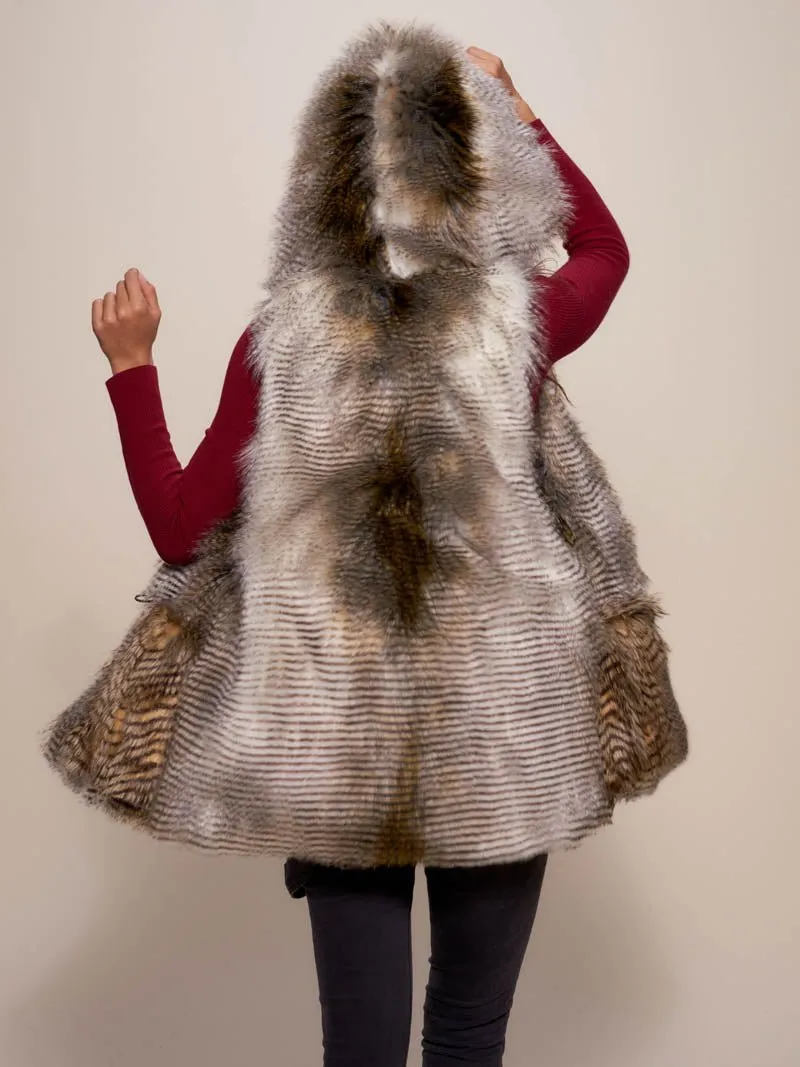 Alaskan Hawk Hooded Faux Fur Vest | Women's