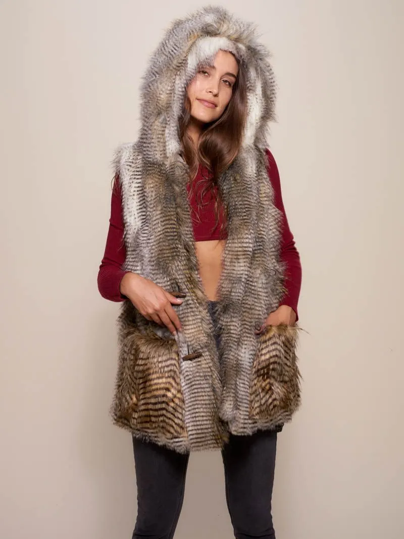 Alaskan Hawk Hooded Faux Fur Vest | Women's