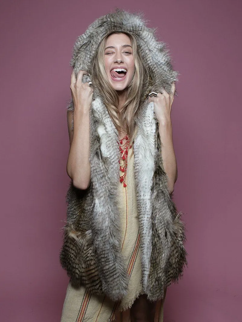 Alaskan Hawk Hooded Faux Fur Vest | Women's