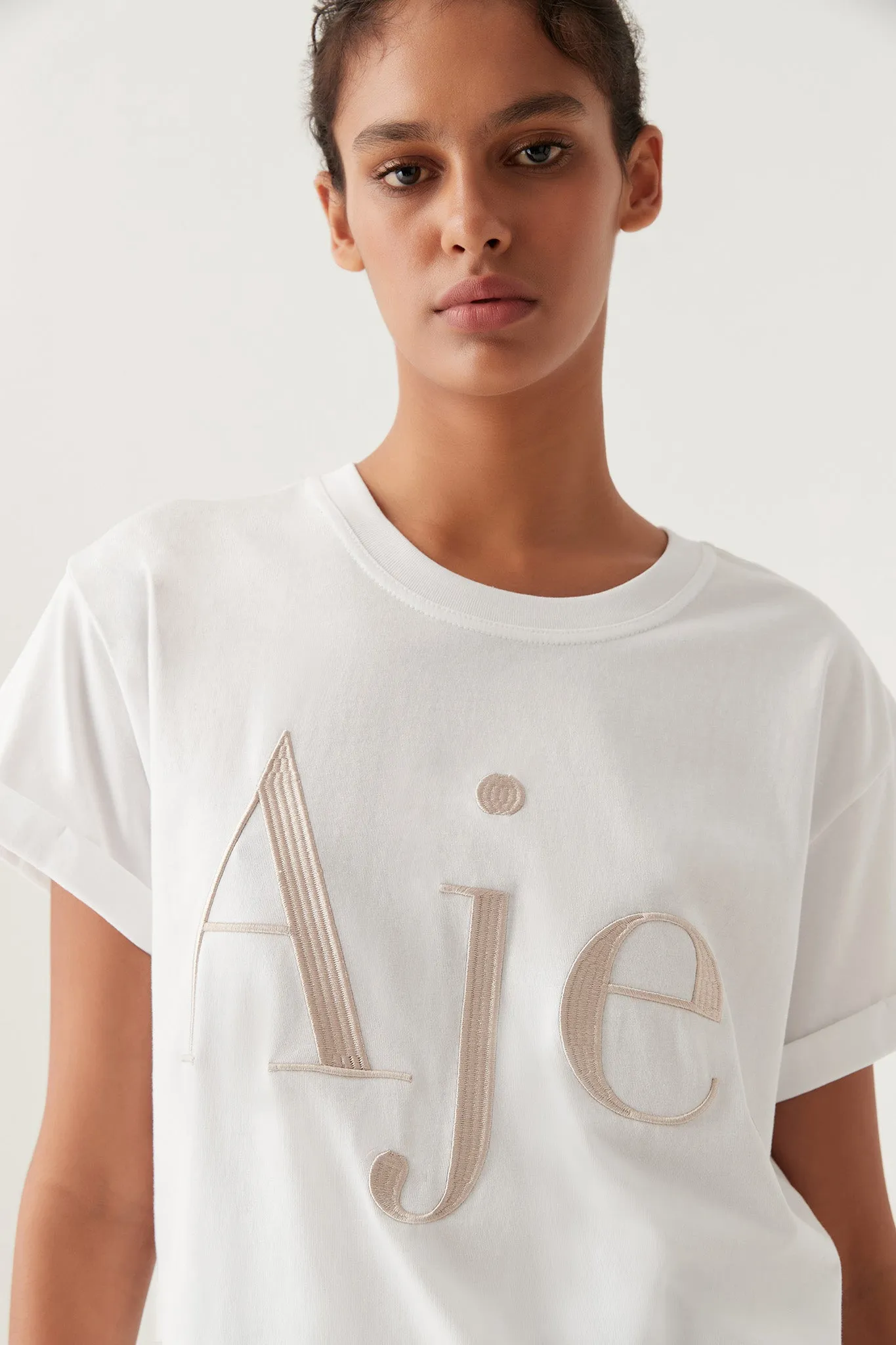 Alice Embroidered Logo Tee