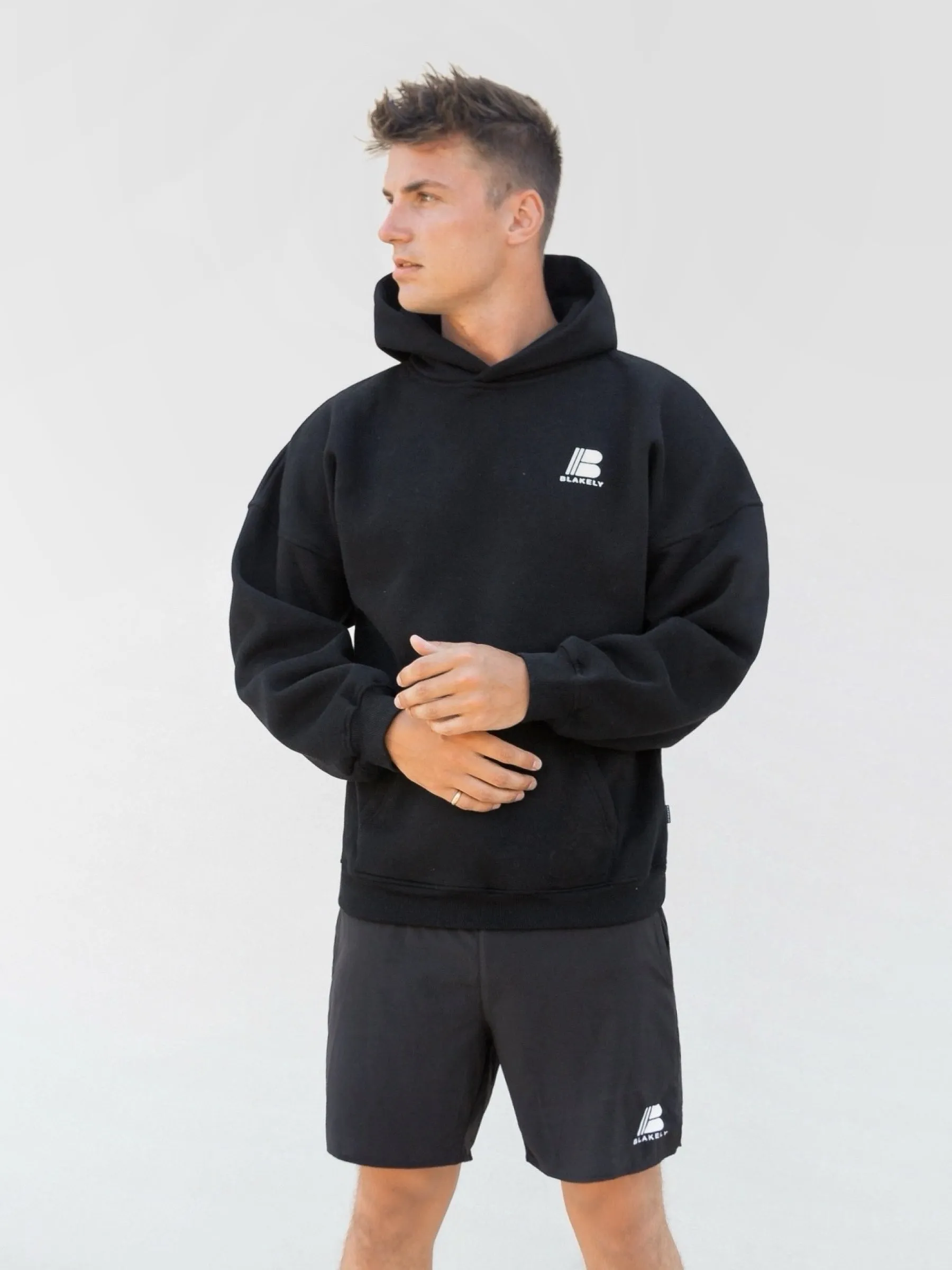 Apex Relaxed Hoodie - Black