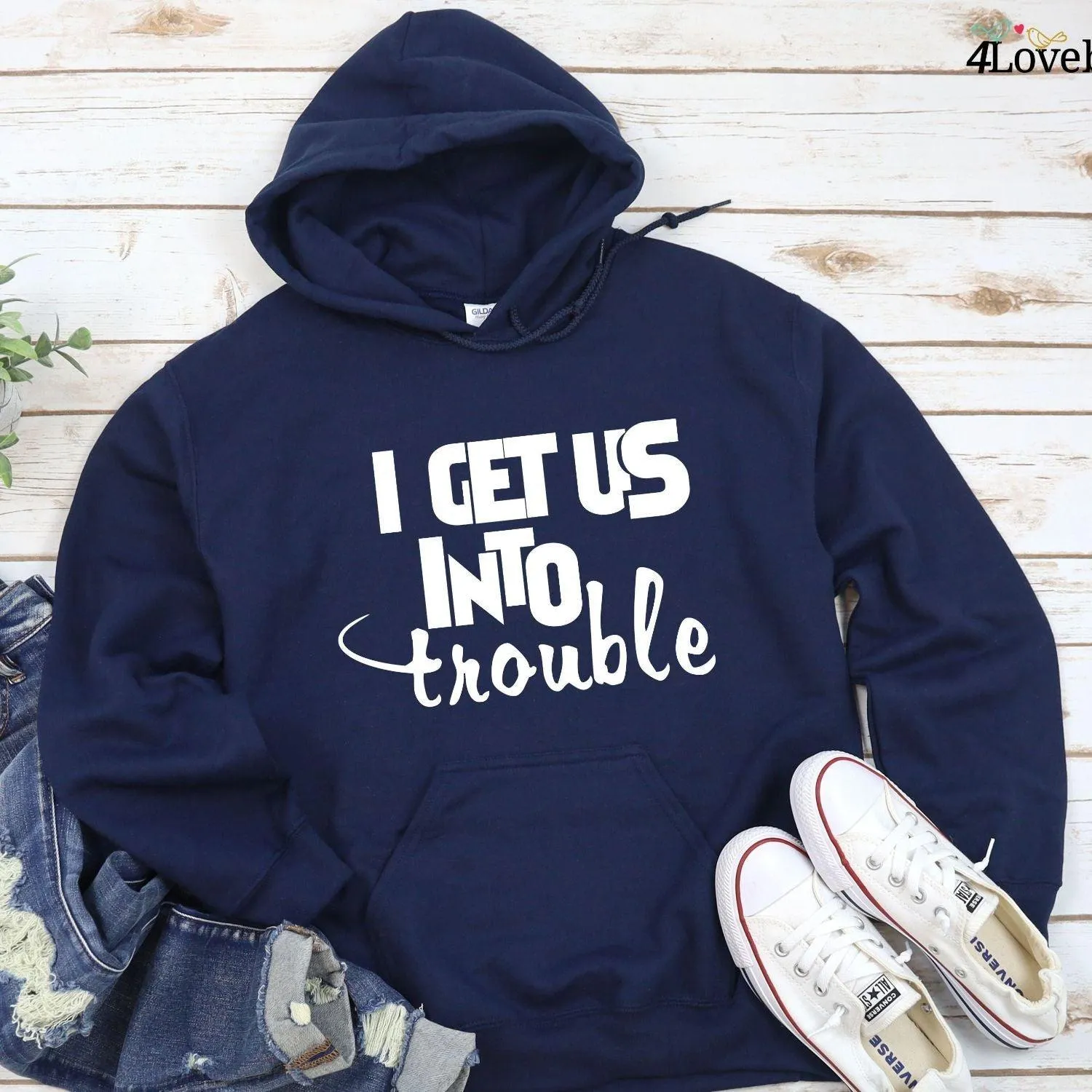 Apparently we are Trouble Matching Group Hoodie, Party Sweatshirt, Group Long Sleeve Shirt, Bachelorette & Bachelor Party Shirts, Gifts