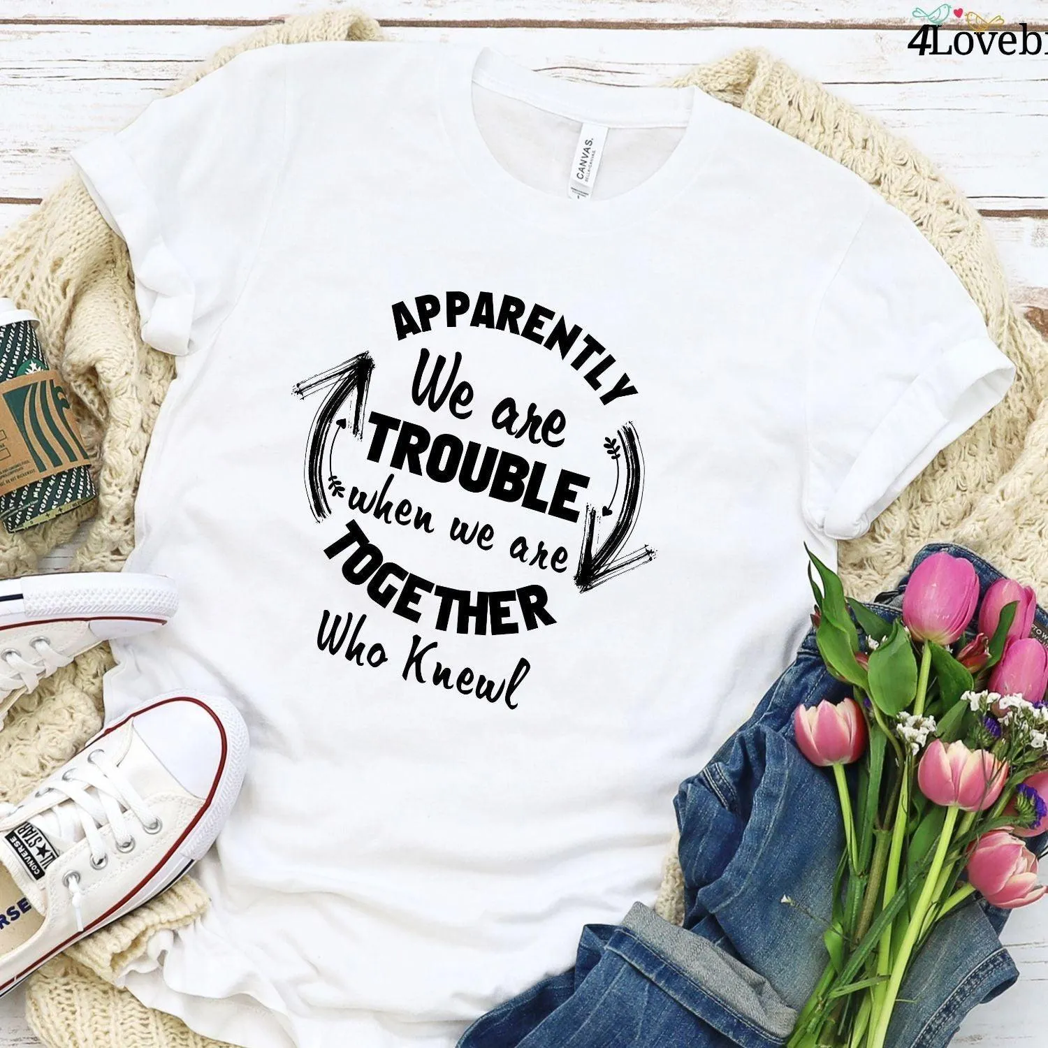 Apparently we are Trouble Matching Group Hoodie, Party Sweatshirt, Group Long Sleeve Shirt, Bachelorette & Bachelor Party Shirts, Gifts