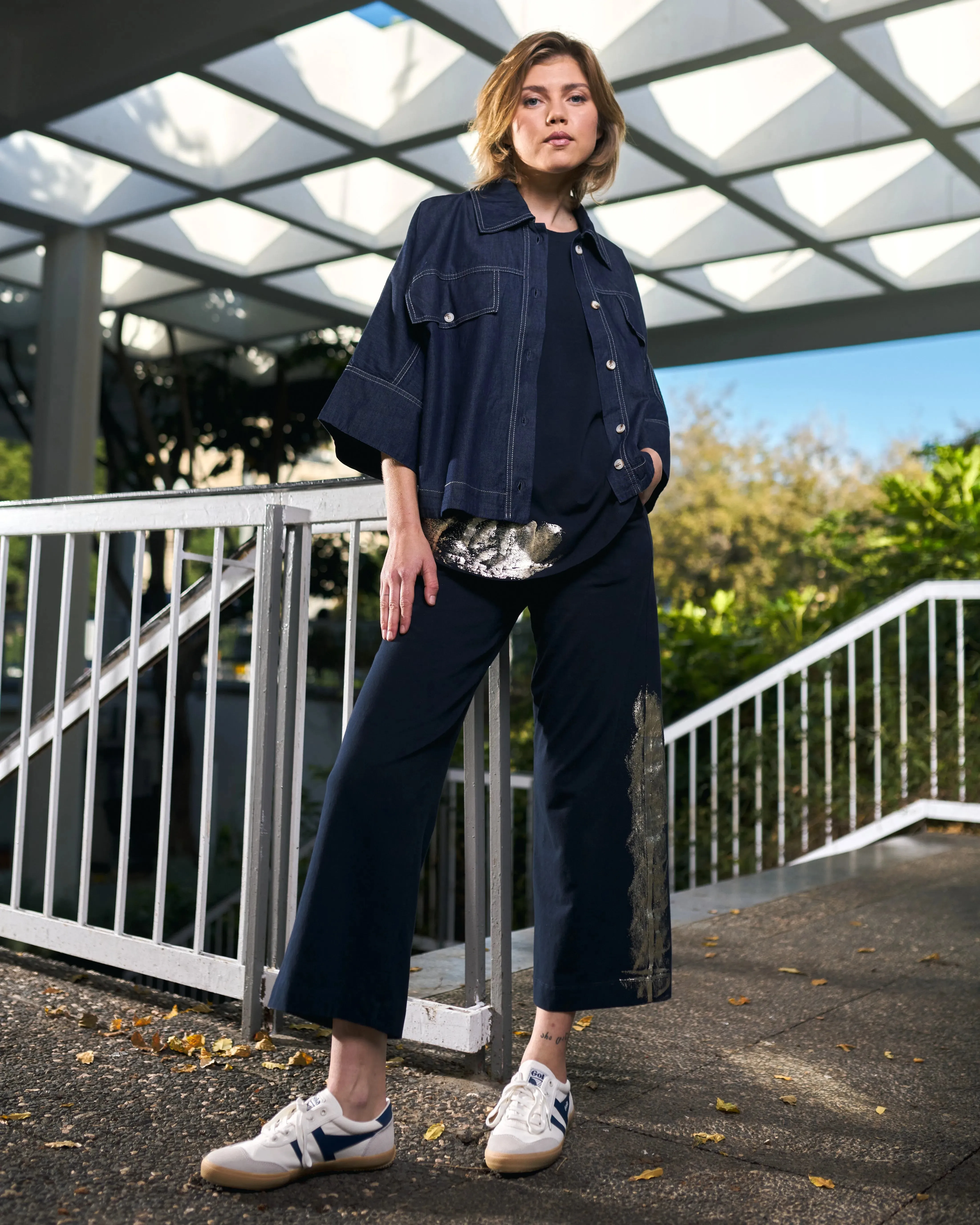 Calumet Relaxed Top, Navy