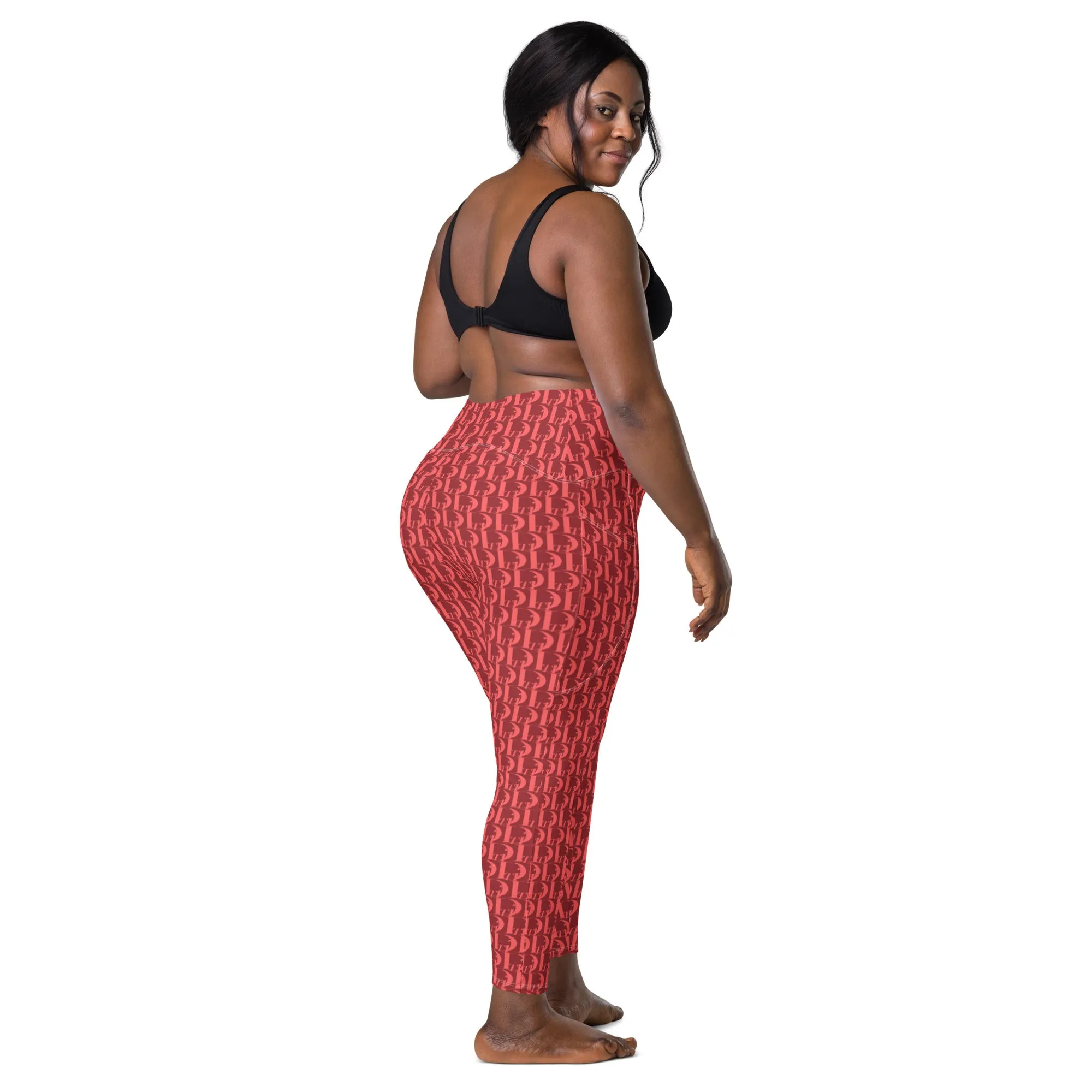 Descendants of the Island Strawberry Coral Leggings with pockets