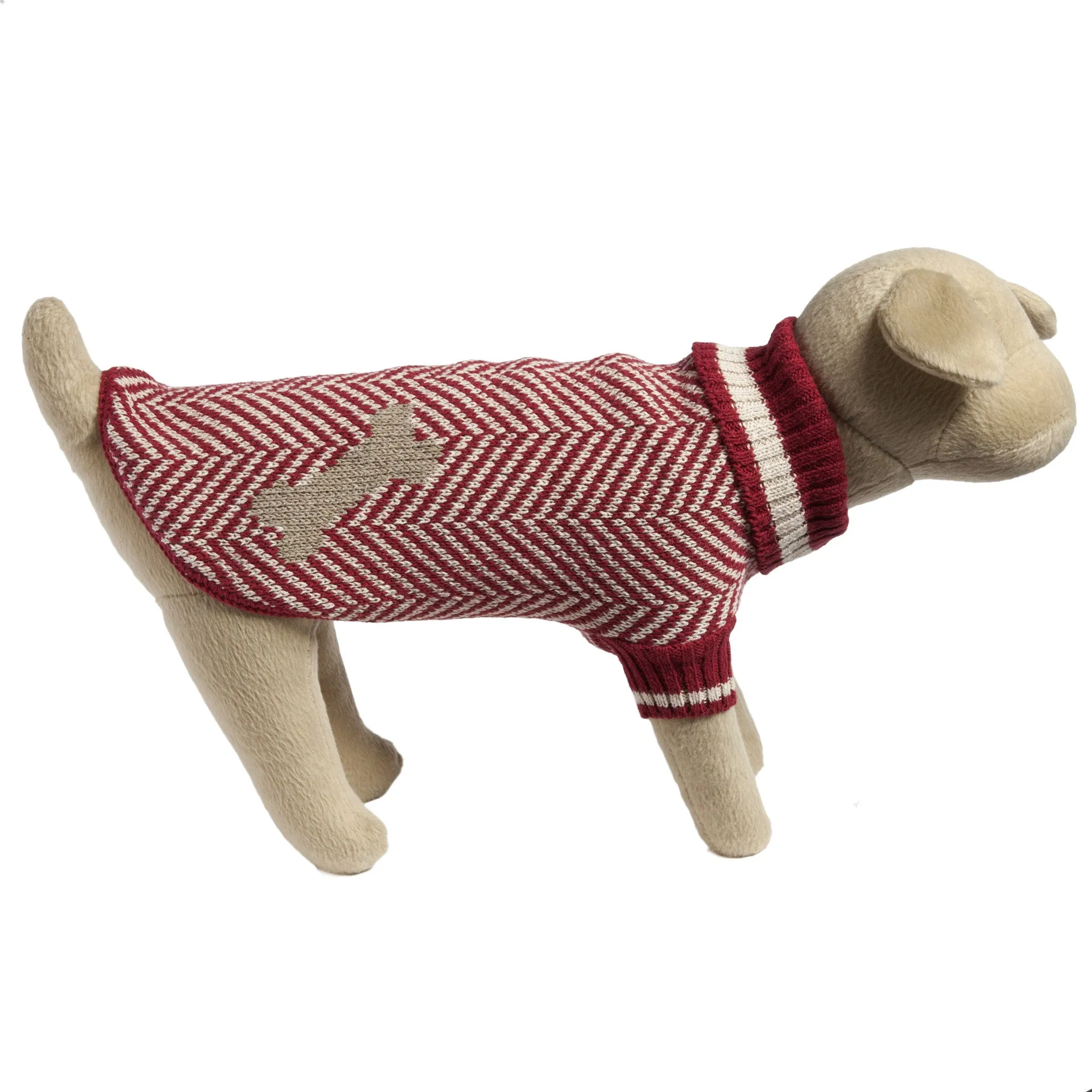 Eco Pet Recycled Cotton Dog Sweater - Red