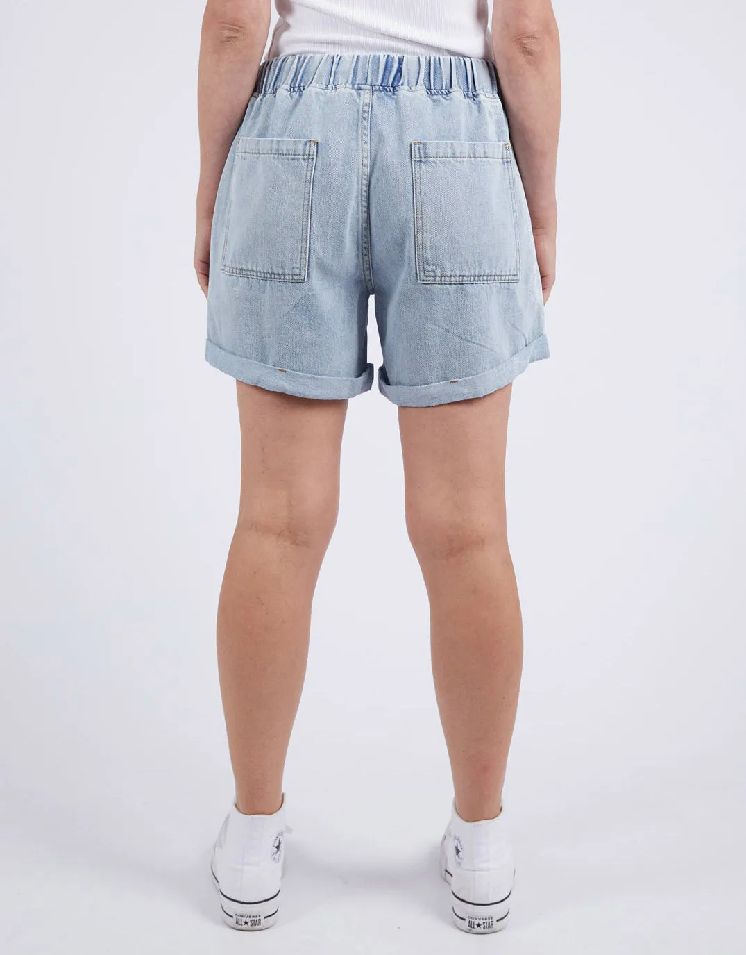 Emma Relaxed Denim Short - Light Blue Wash