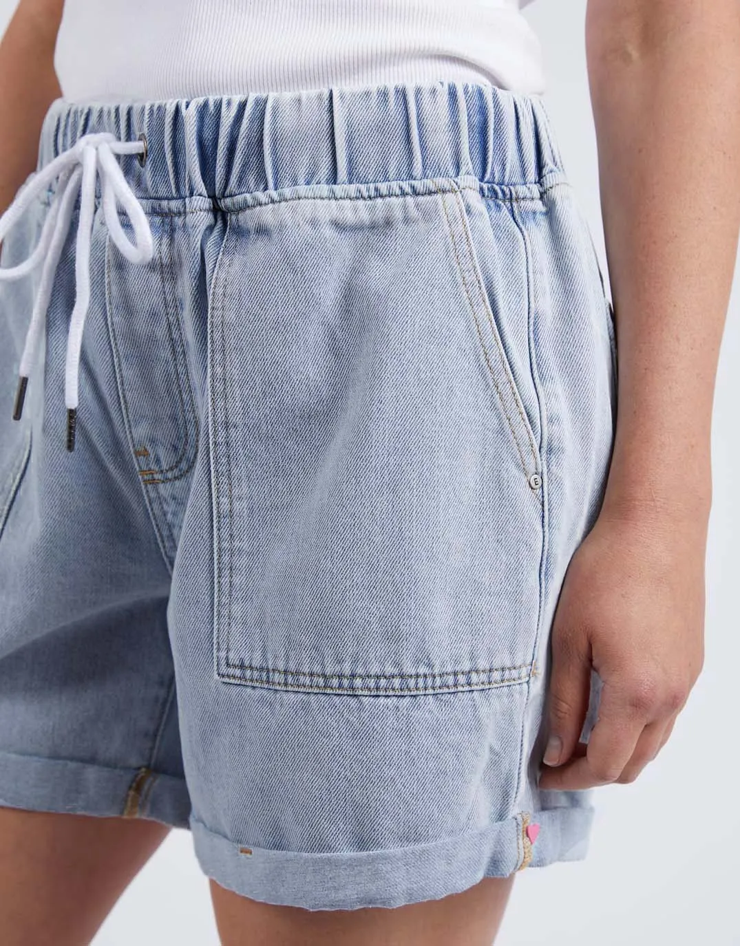 Emma Relaxed Denim Short - Light Blue Wash