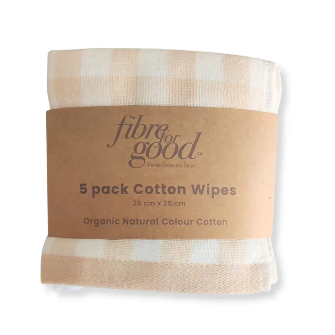 Fibre For Good Cotton Reusable Wipes Multi Colour 5pk