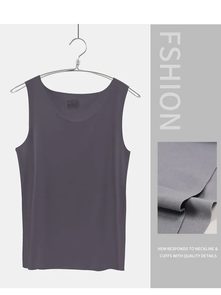 Four-Way Stretchy Soft Modal Men's Tanks