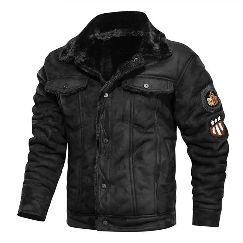 Fur Integrated Winter Leather Jacket