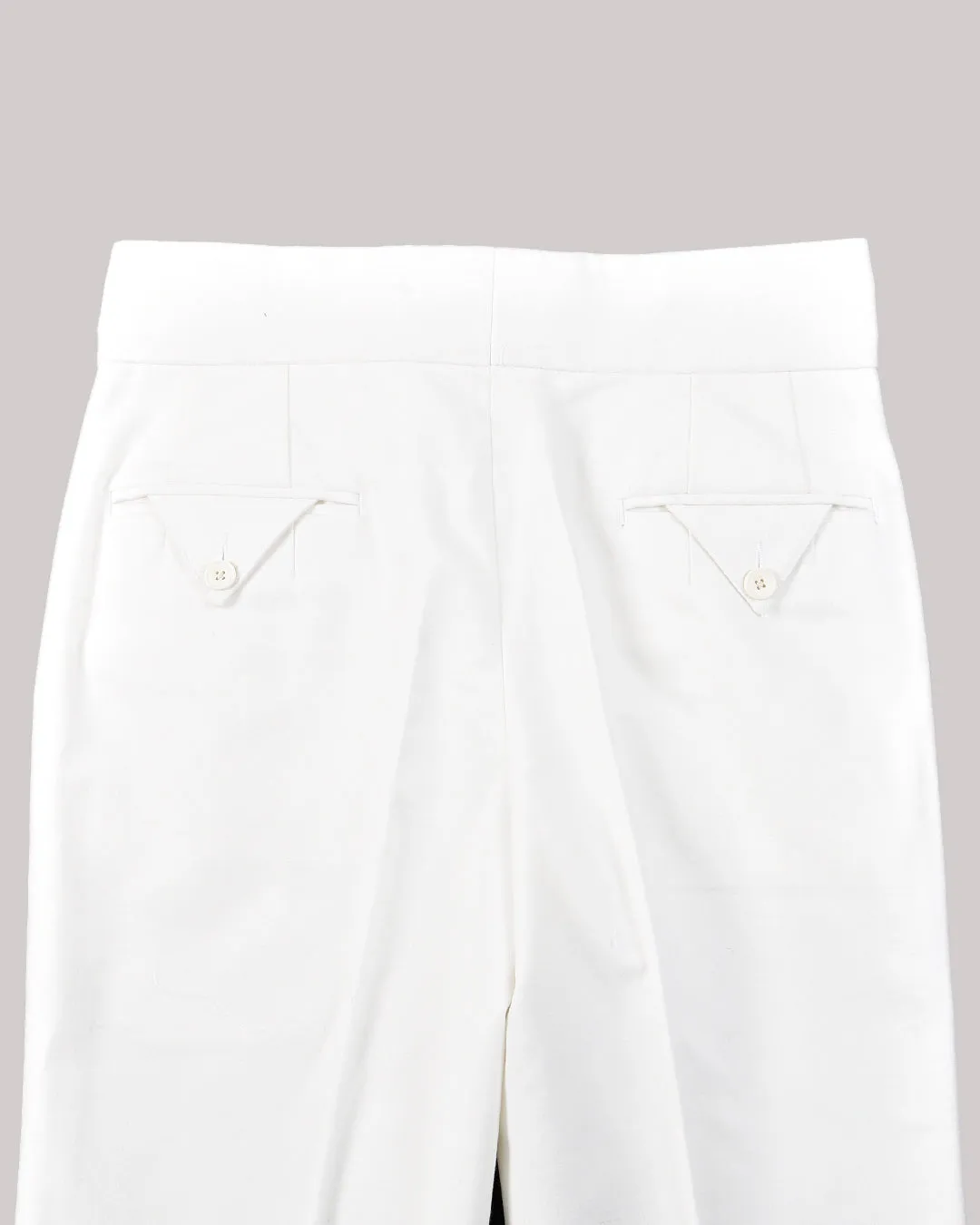 Gurkha Pant in Sondrio: Cream Heavy Moleskin