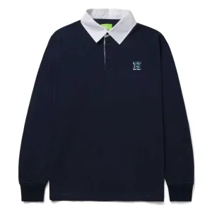 Huf Longden L/S Polo - Navy