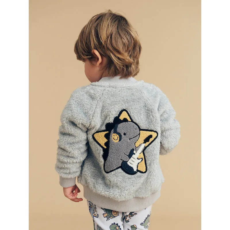 Huxbaby Dino Star Fur Jacket