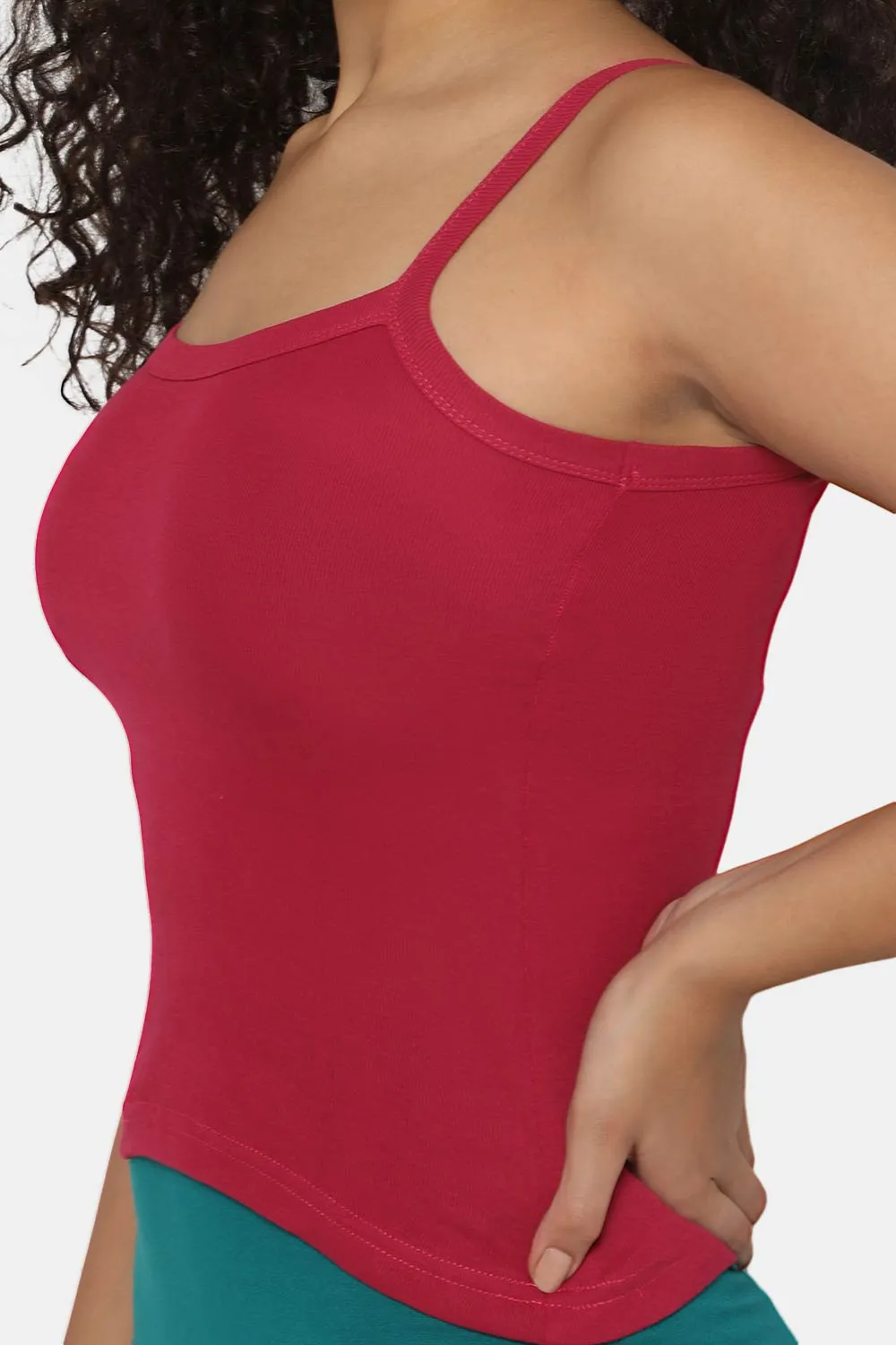 Intimacy Full Coverage 100% Cotton Slip Camisole – IN01 | Non-Padded & Seamless Comfort for Everyday Wear