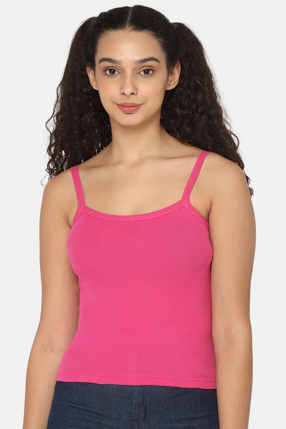 Intimacy Full Coverage 100% Cotton Slip Camisole – IN01 | Non-Padded & Seamless Comfort for Everyday Wear