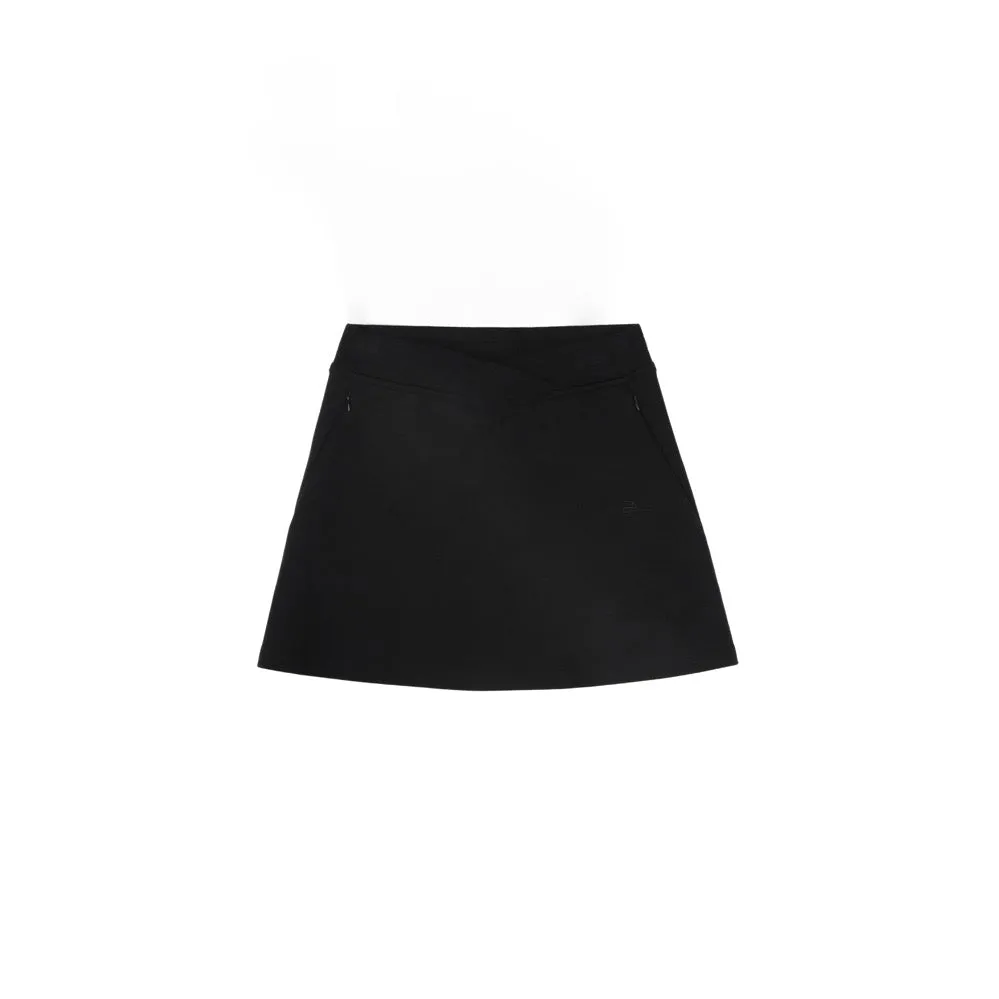 Logo Mini Skirt in Black