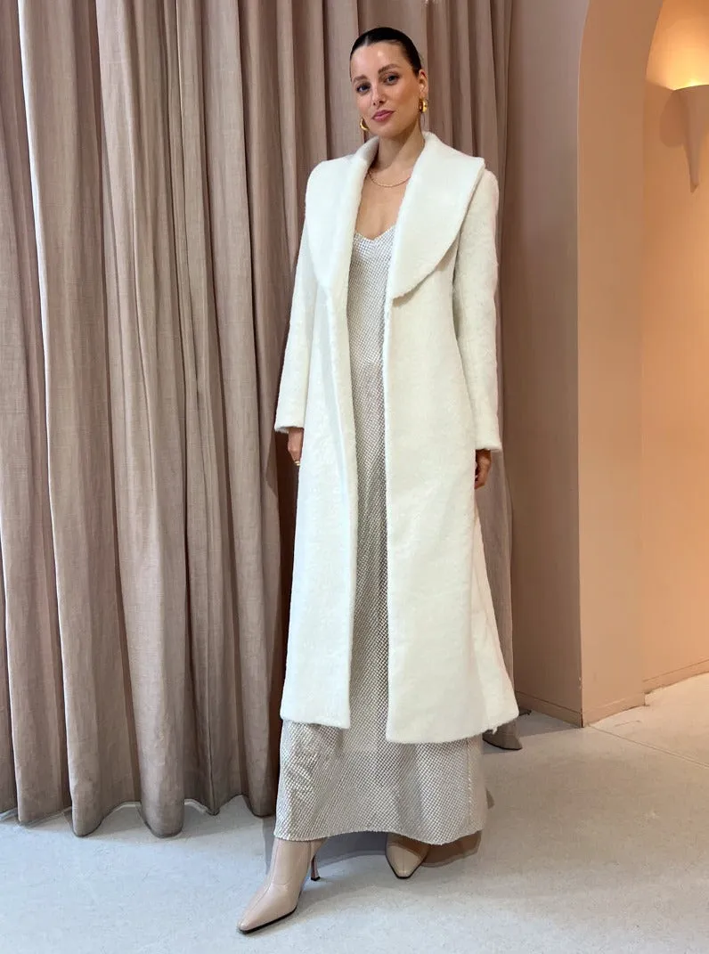 Manning Cartell Moon Child Maxi Coat in Off White