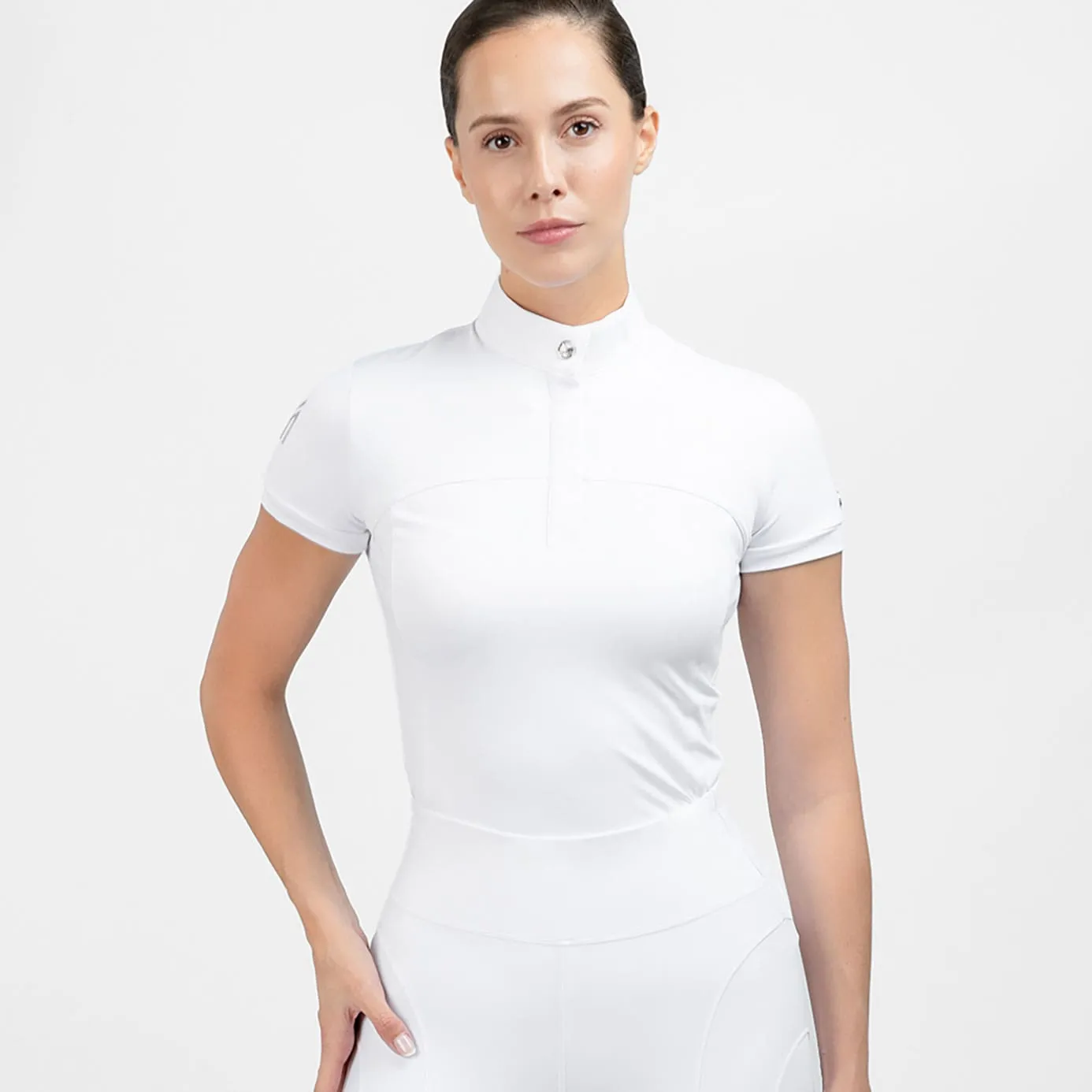 Maximilian Equestrian Era Short Sleeve Show Shirt - White