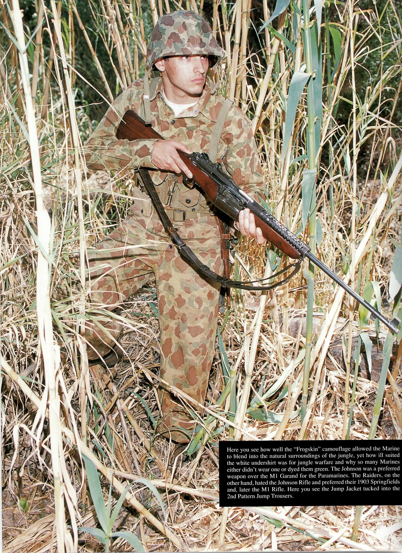 Original U.S. WWII USMC Paramarine Frogskin Reversible Camouflage 1st Pattern Jump Jacket - As Seen in Book