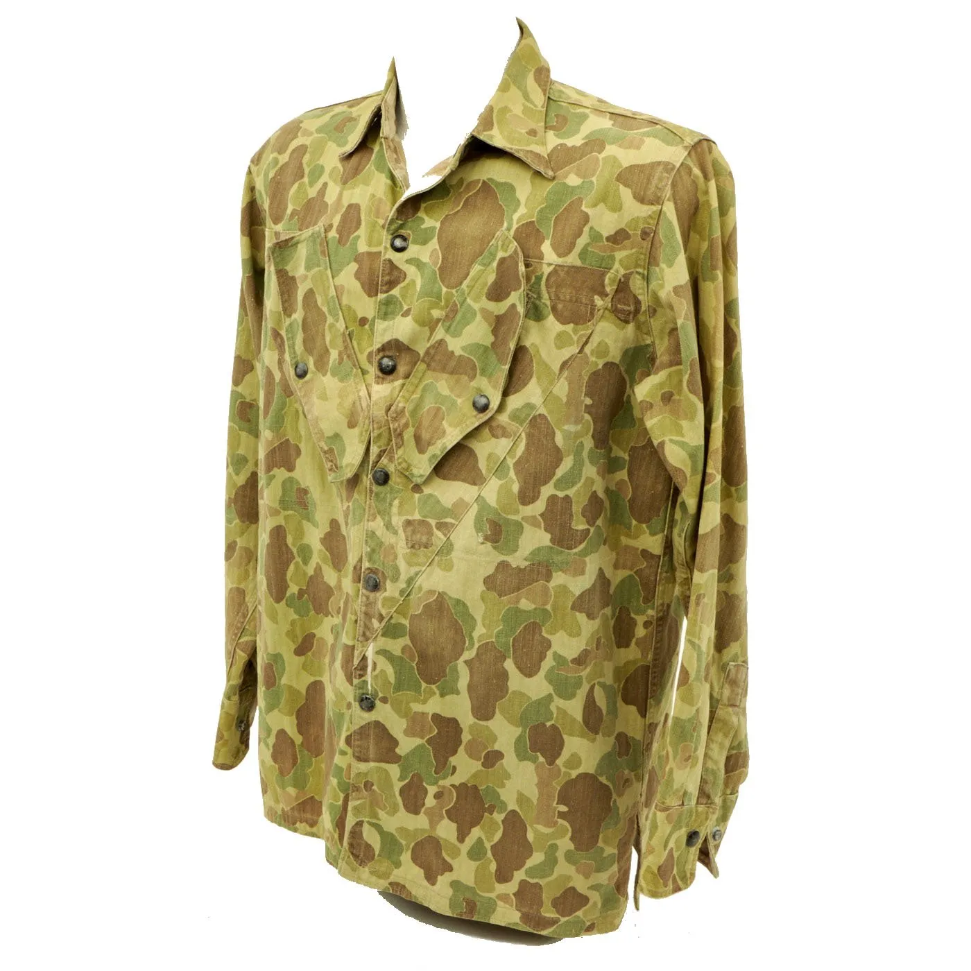 Original U.S. WWII USMC Paramarine Frogskin Reversible Camouflage 1st Pattern Jump Jacket - As Seen in Book