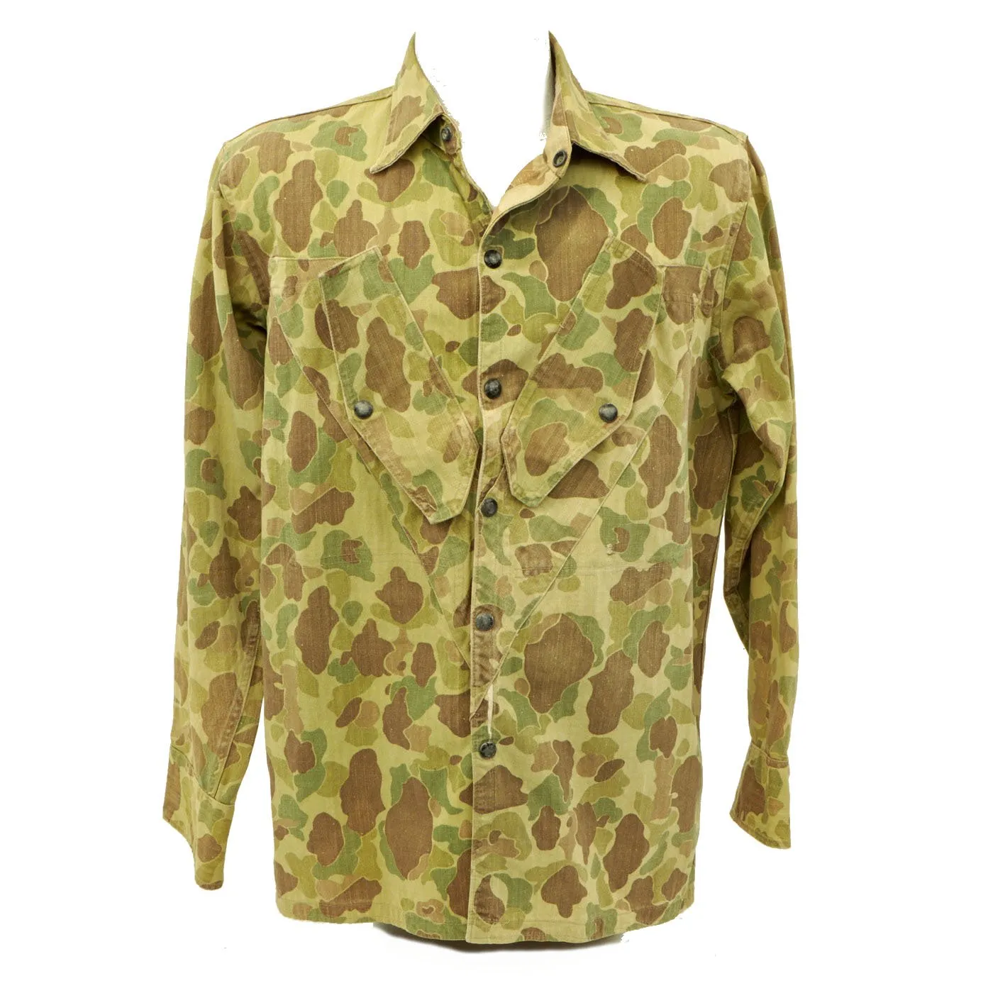 Original U.S. WWII USMC Paramarine Frogskin Reversible Camouflage 1st Pattern Jump Jacket - As Seen in Book