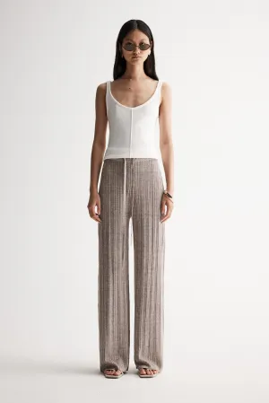 Oscar Knit Pant - Dark Taupe