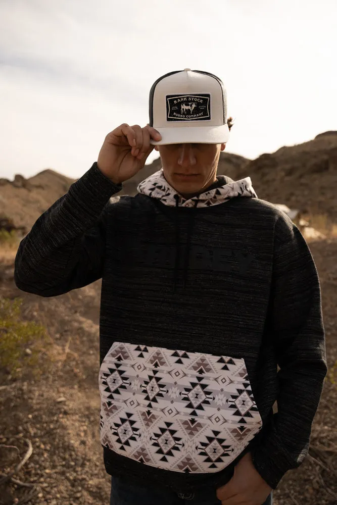 "Lock-Up" Black/ Aztec w/ Black Logo Hoody