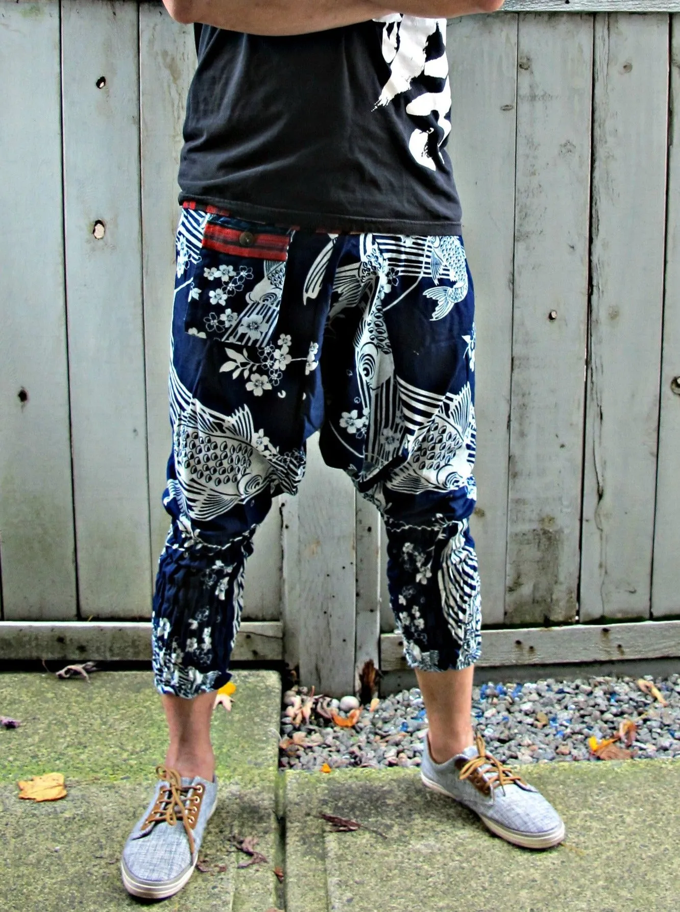 Sakura Koi Fish (INDIGO BLUE) Ninja Pants