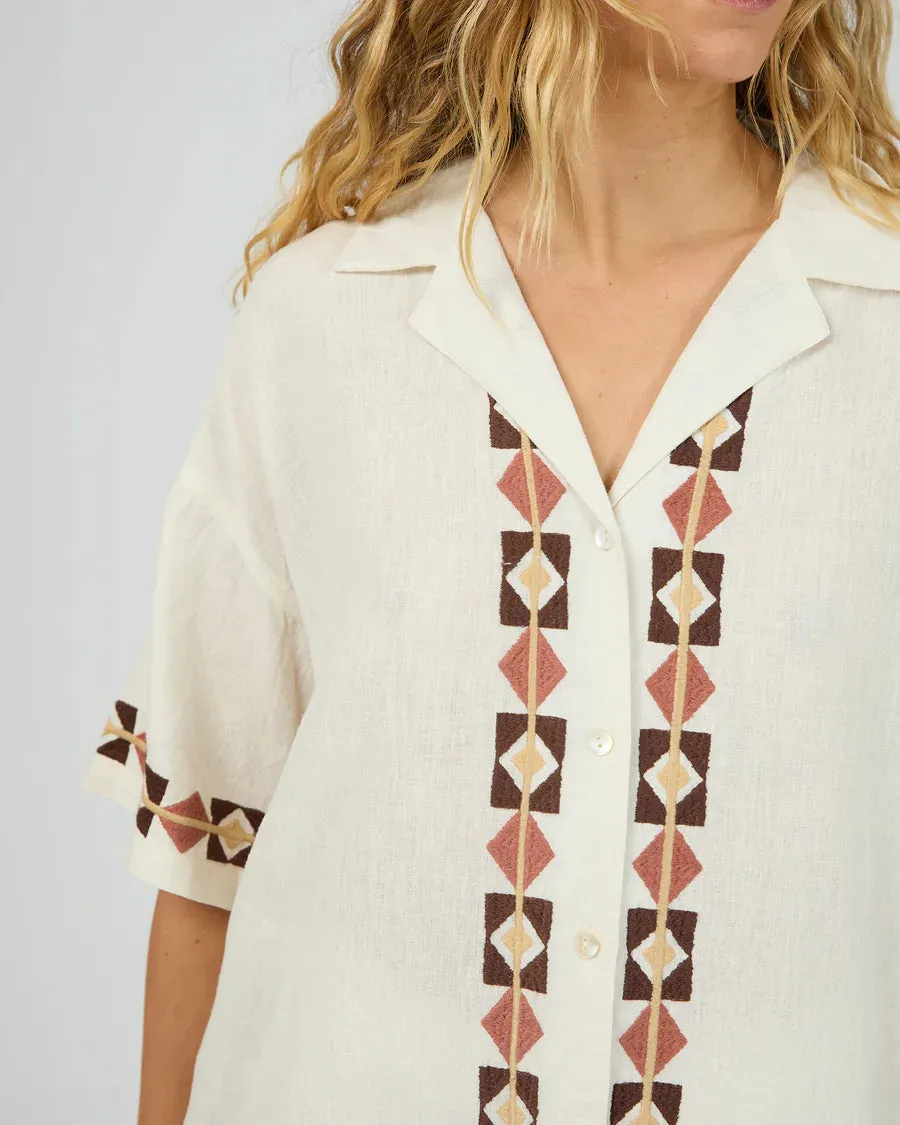 SILENT THEORY - LOS CABOS  SHIRT - VINTAGE WHITE