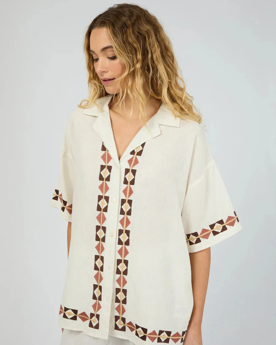 SILENT THEORY - LOS CABOS  SHIRT - VINTAGE WHITE