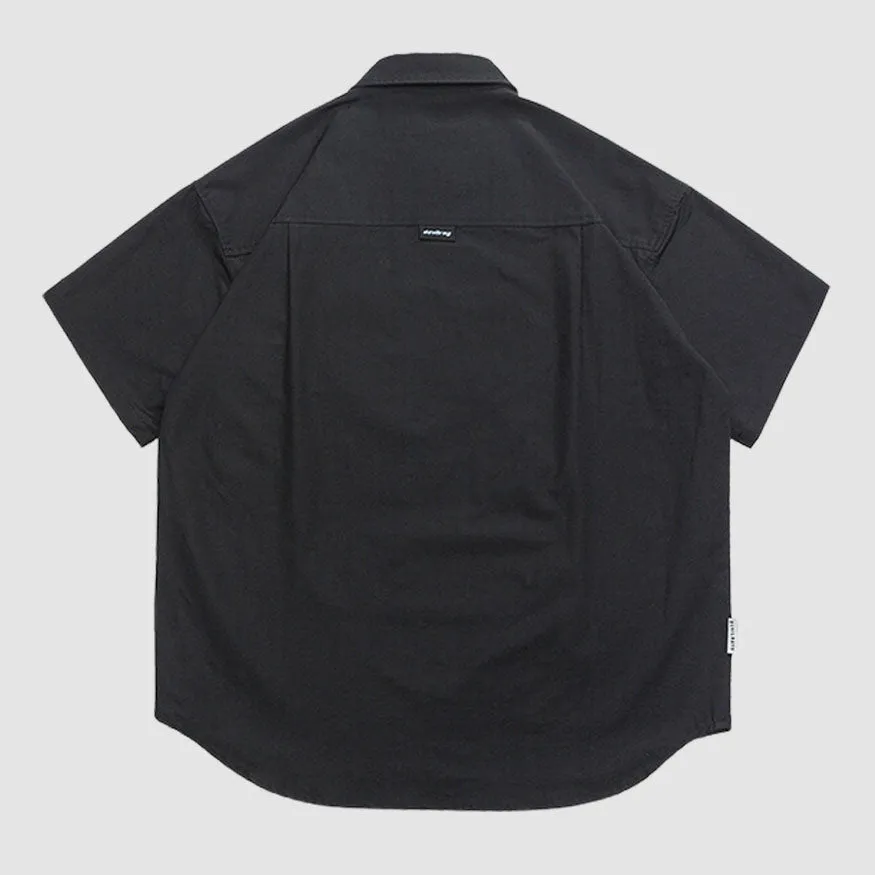 Solid Multi-Pocket Shirts