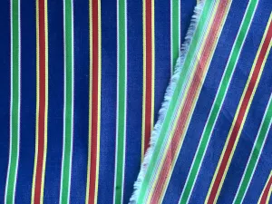 Springtime Striped Fine Cotton Poplin Shirting (Made in Japan)