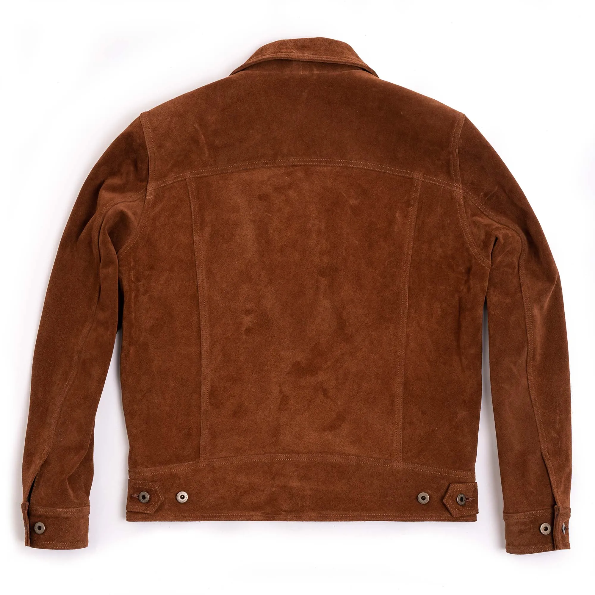 Terracotta Terra Di Siena Suede Jacket - Shangri-La Heritage