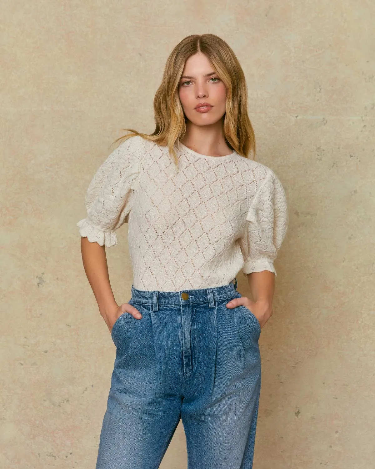 The Logan Sweater | Creme