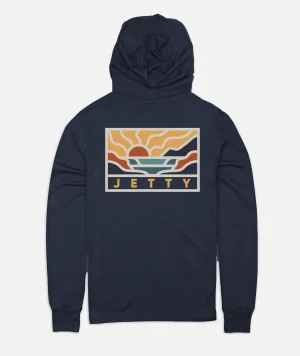 Valley Tee Hoodie - Navy