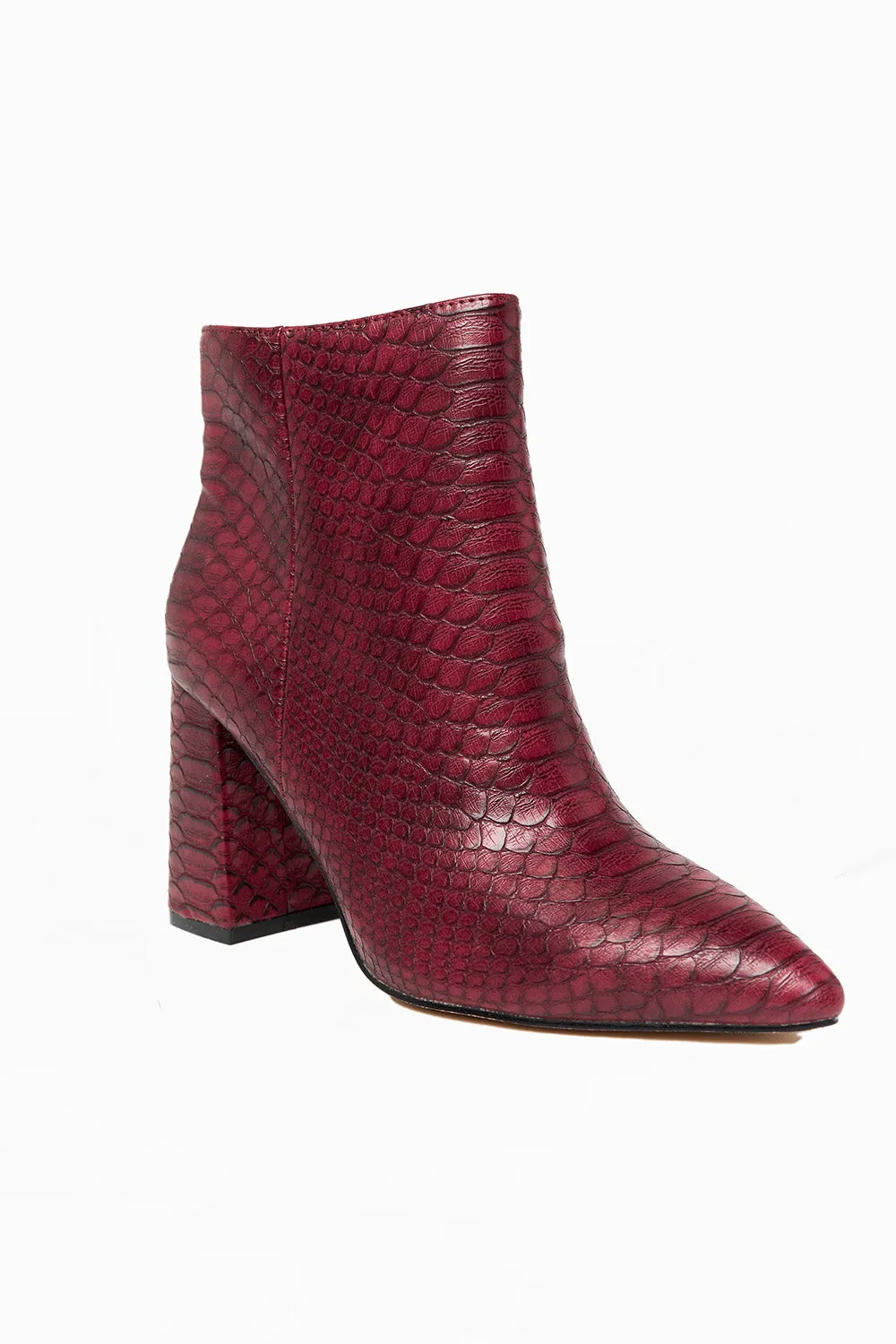 Veronica Booties - Wine Snake