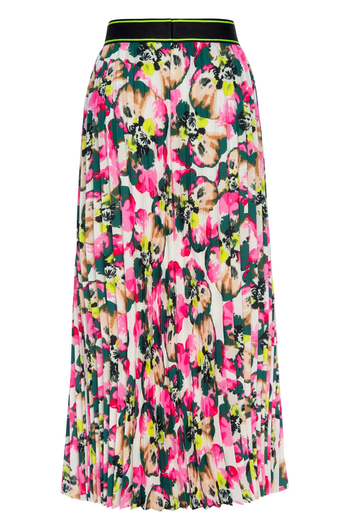 Warhol Floral Pleated Skirt