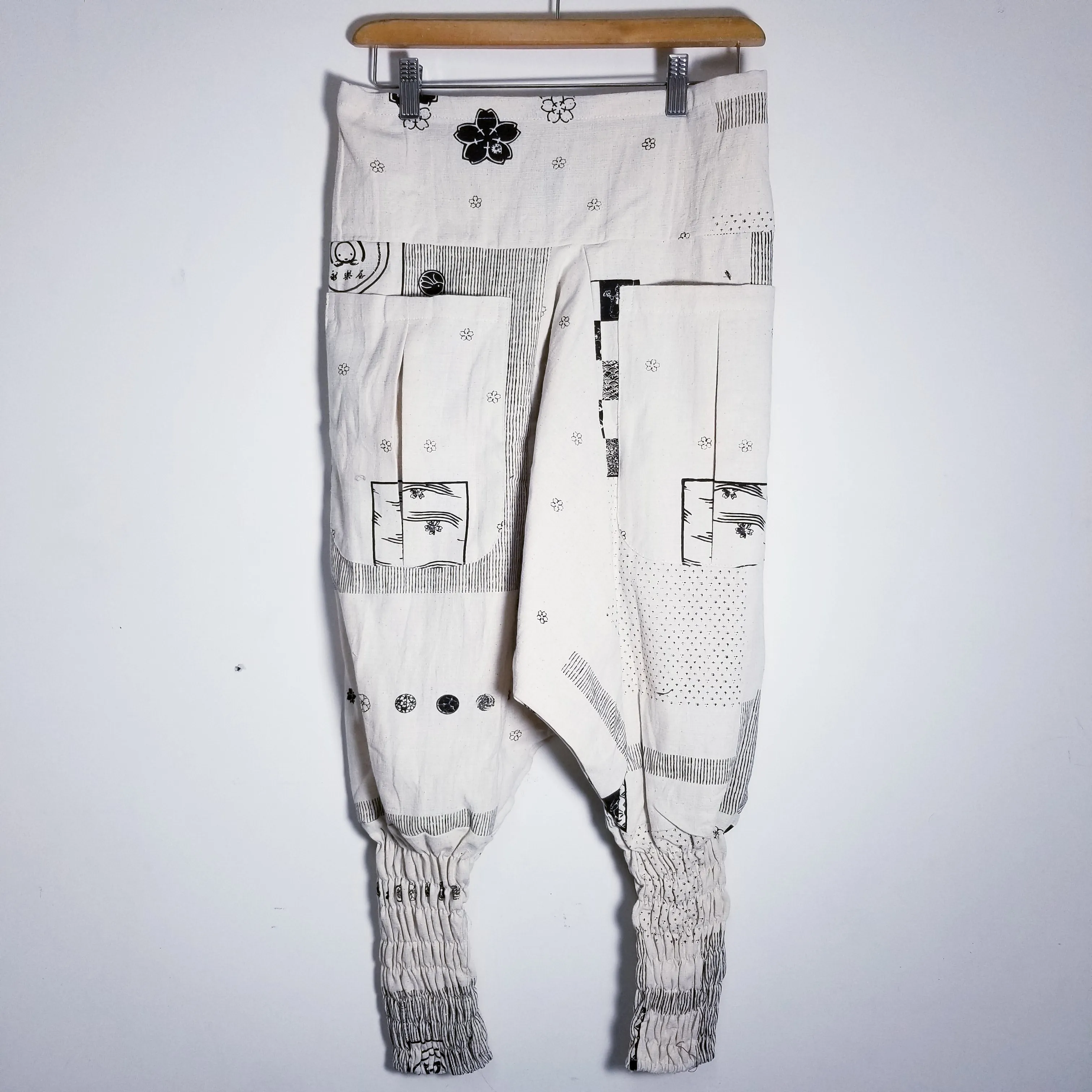 White Family Crests Ninja Pants