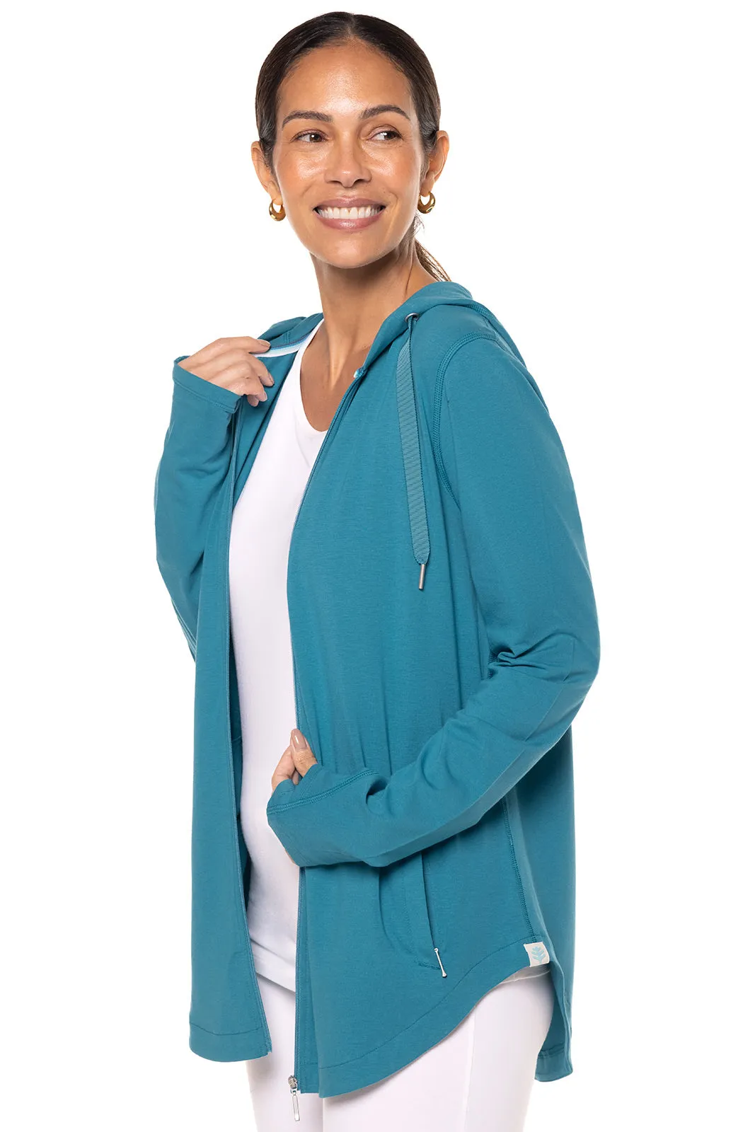 Women's LumaLeo Zip-Up Hoodie | Tahitian Teal