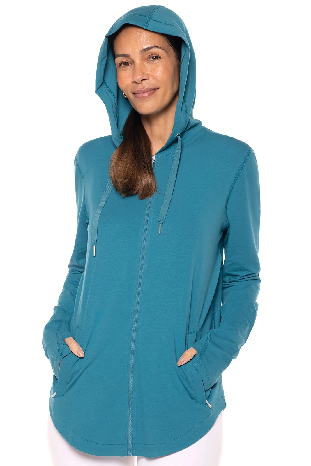 Women's LumaLeo Zip-Up Hoodie | Tahitian Teal